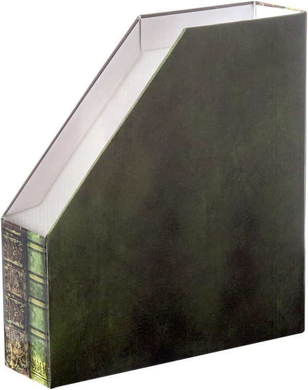 Bits and Pieces - Heavy-Duty File Organizer and Magazine Holder – Set of 3 – Decorative Classic Books Themed Magazine Rack - 3" x 11" x 12 - Image 7