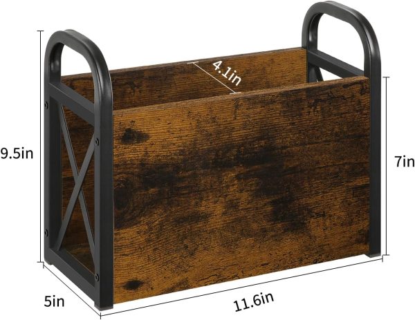 Magazine Holder, Clear Plastic Vertical File Magazine Organizer, Desktop File Magazine Book Storage Shelf for Office Desk(2PCS) - Image 4