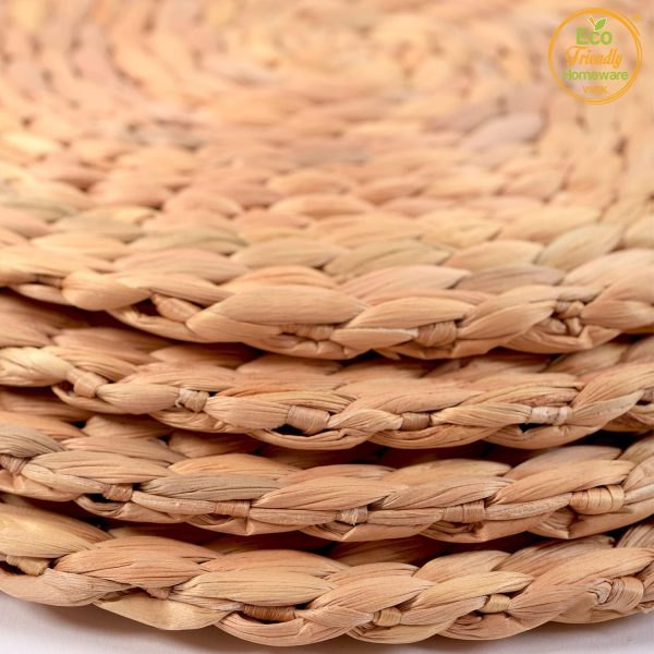 Round Placemats Set of 8, Table Mats Set of 8, Chargers for Dinner Plates, Place Mats Indoor Set of 8, Round Woven Placemats Set of 8, Farmhouse Placemats Set of 8, Wicker Placemats 13.4" - Image 8
